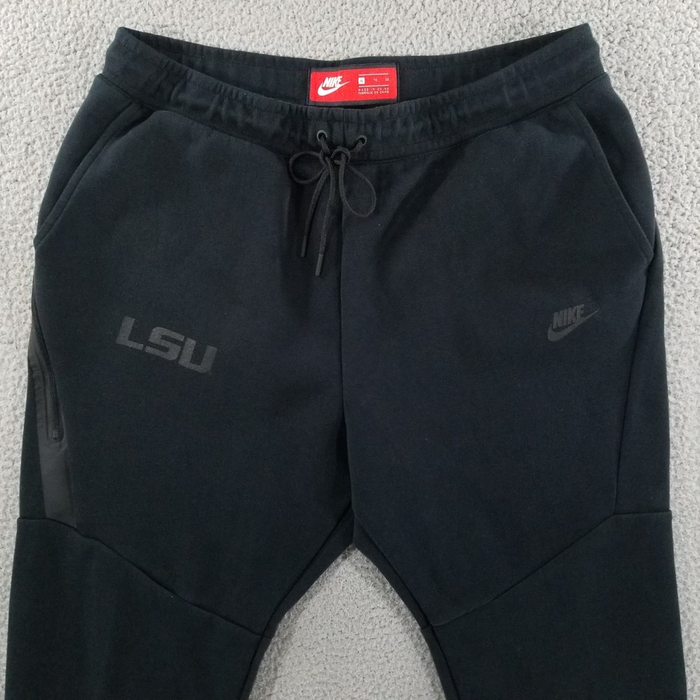 LSU Tigers Nike Joggers Mens XL Black Tech Fleece Sportswear Sweatpants Pants